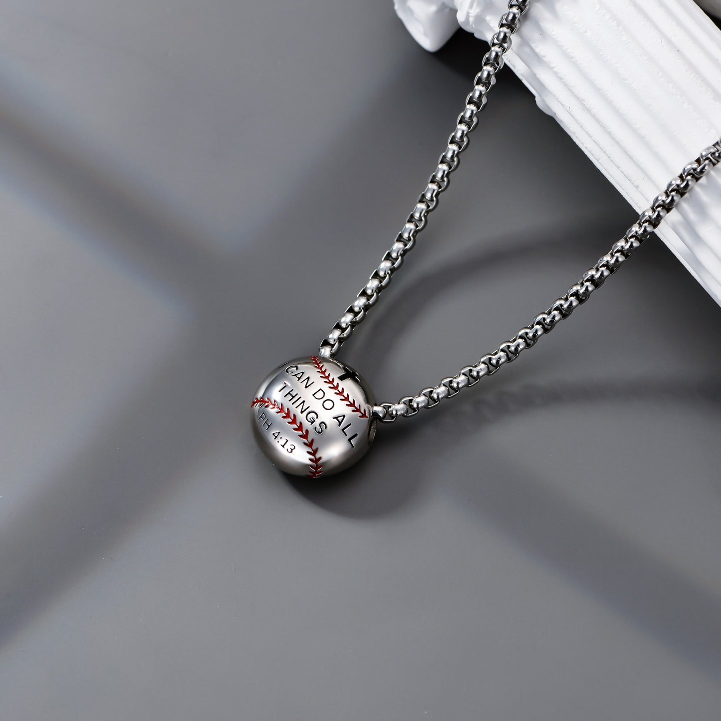 925 Sterling Silver Baseball Necklaces