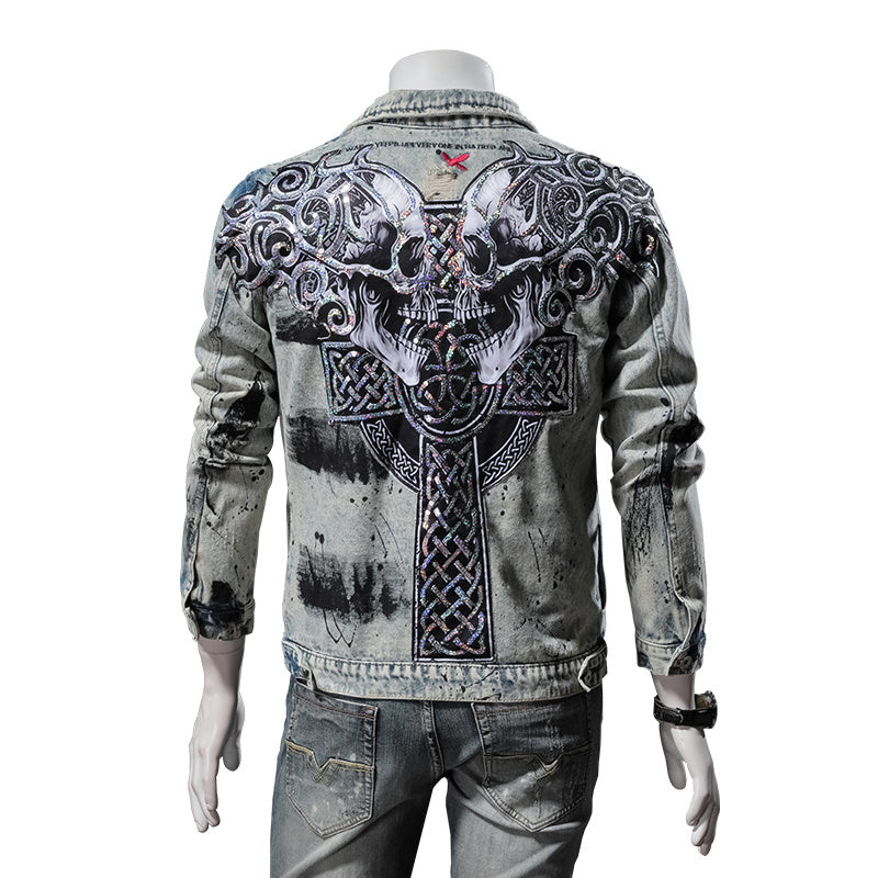 Kings Vibe Skull Denim Jacket