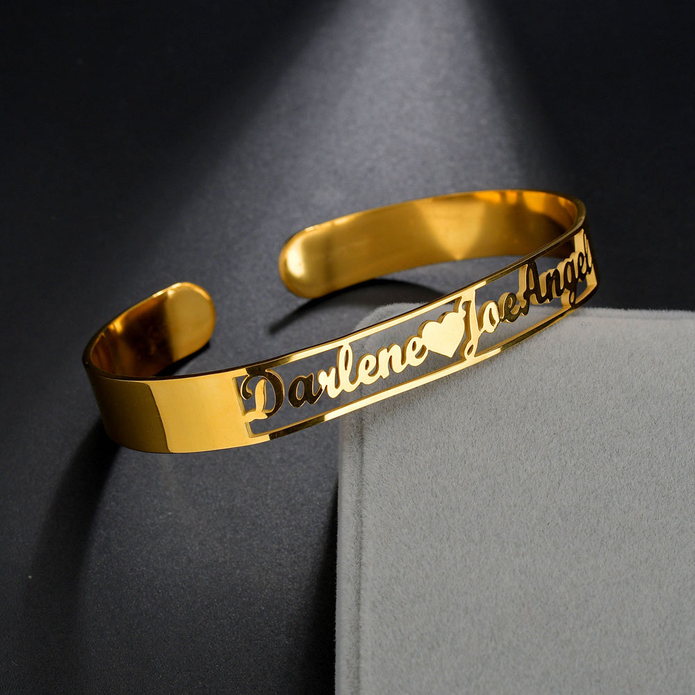 Stainless Steel Personalized Wristlet