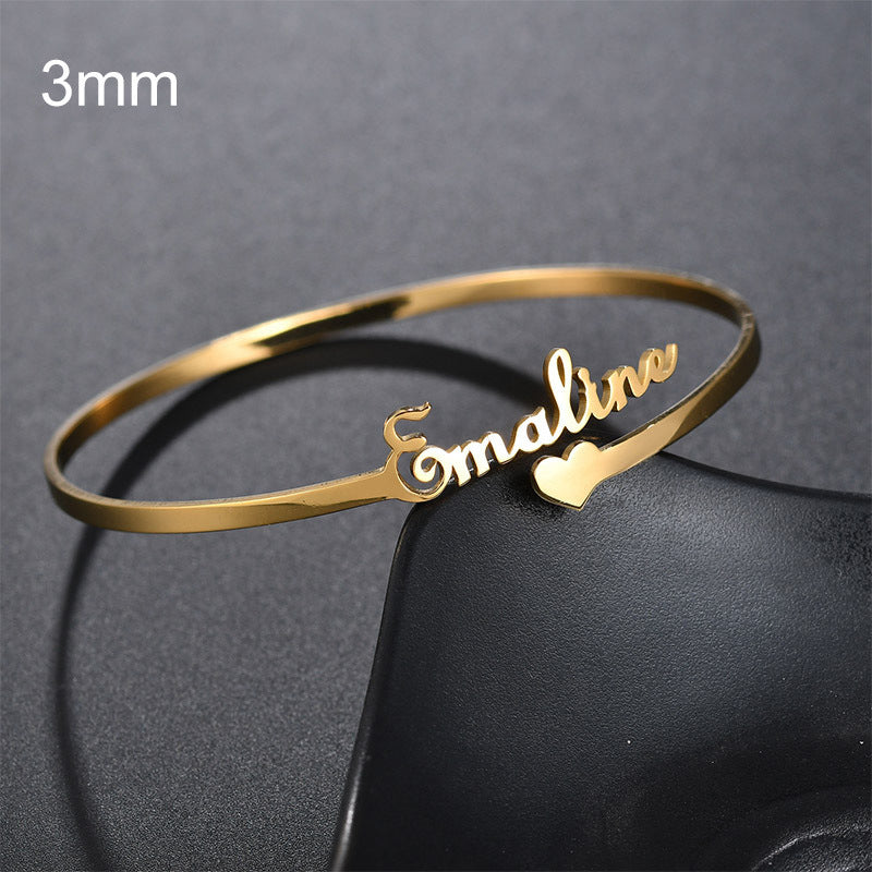 Stainless Steel Personalized Wristlet