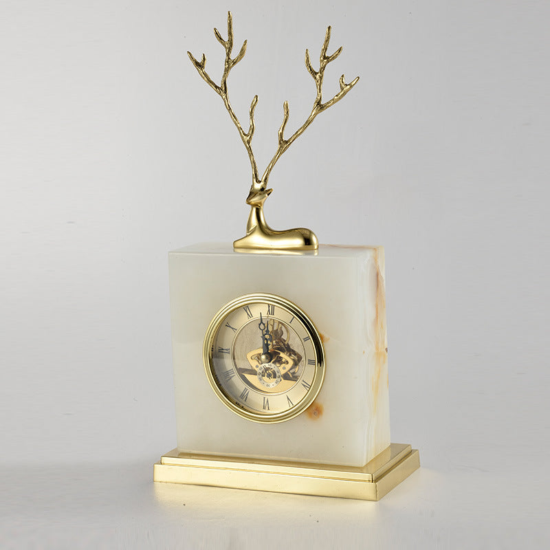 Nordic Desktop Decoration Marble Clock