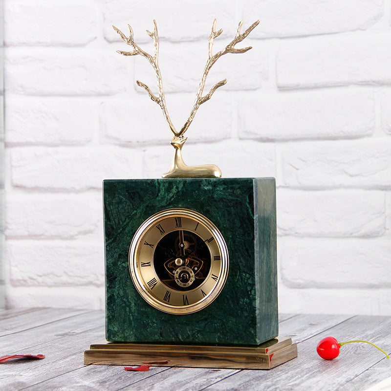 Nordic Desktop Decoration Marble Clock