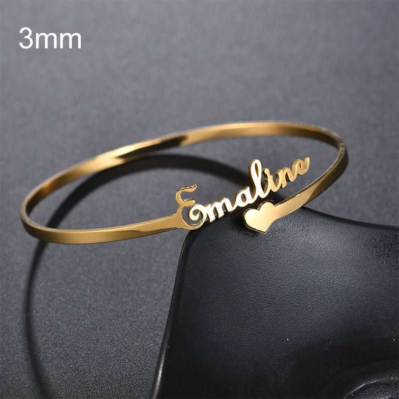 Stainless Steel Personalized Wristlet