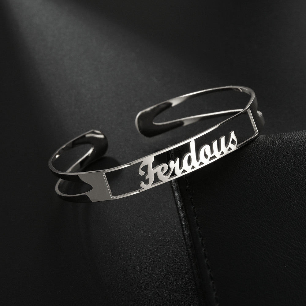 Stainless Steel Personalized Wristlet