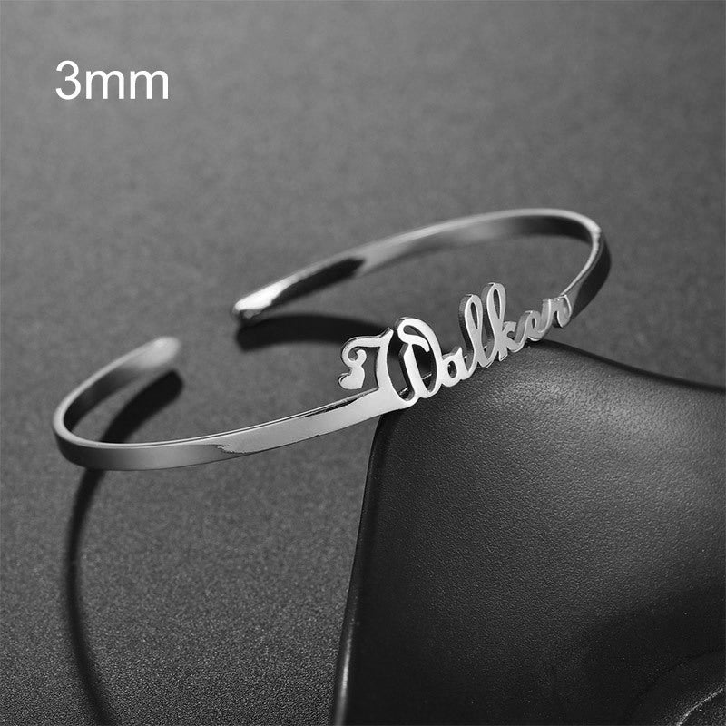 Stainless Steel Personalized Wristlet