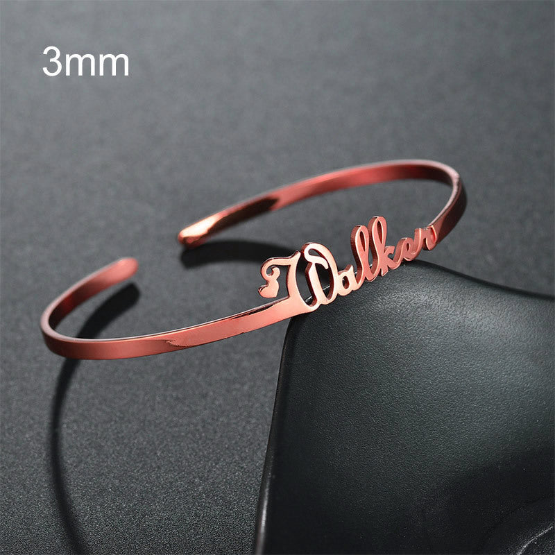Stainless Steel Personalized Wristlet