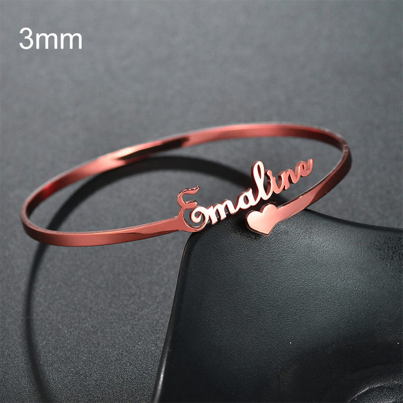 Stainless Steel Personalized Wristlet