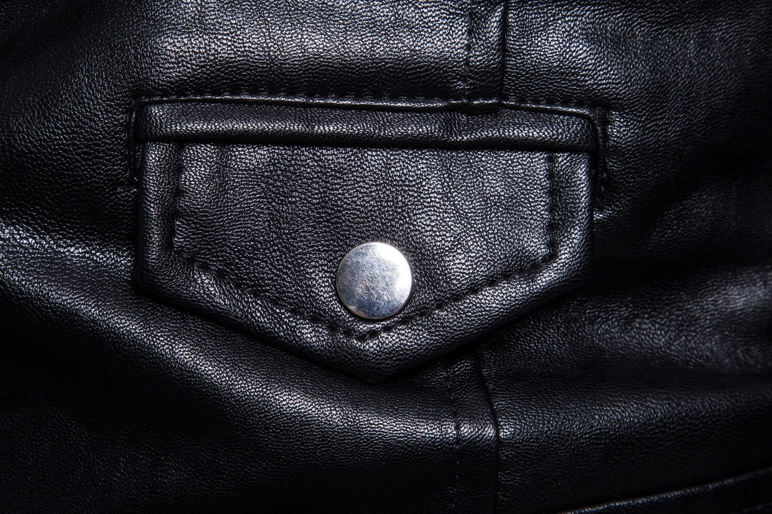 King's Vibe Long Black Leather jacket