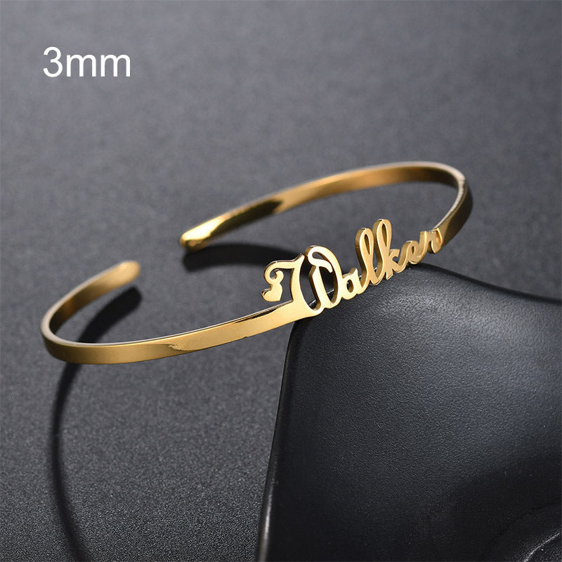 Stainless Steel Personalized Wristlet