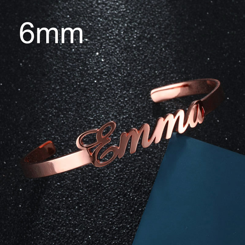 Stainless Steel Personalized Wristlet