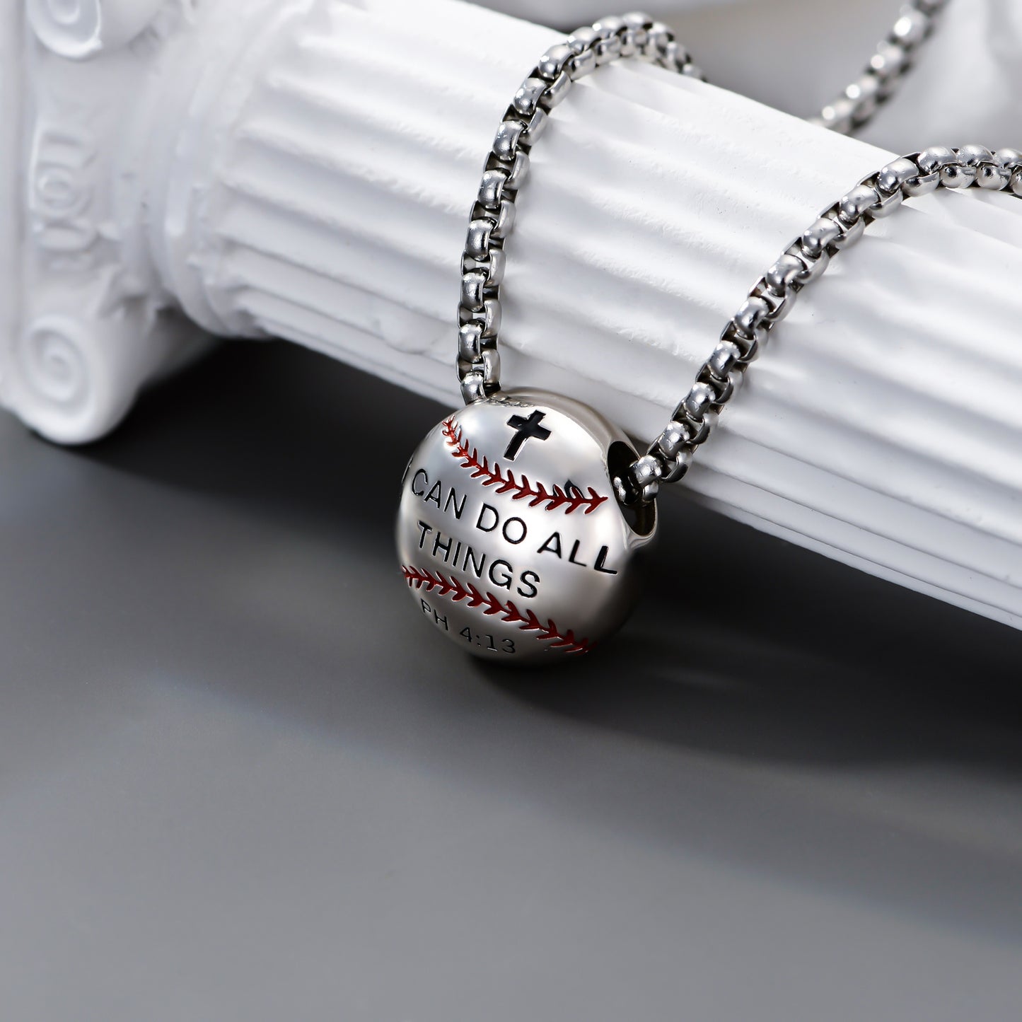 925 Sterling Silver Baseball Necklaces