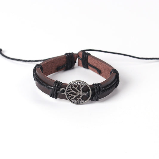 Retro Style Cowhide Bracelet