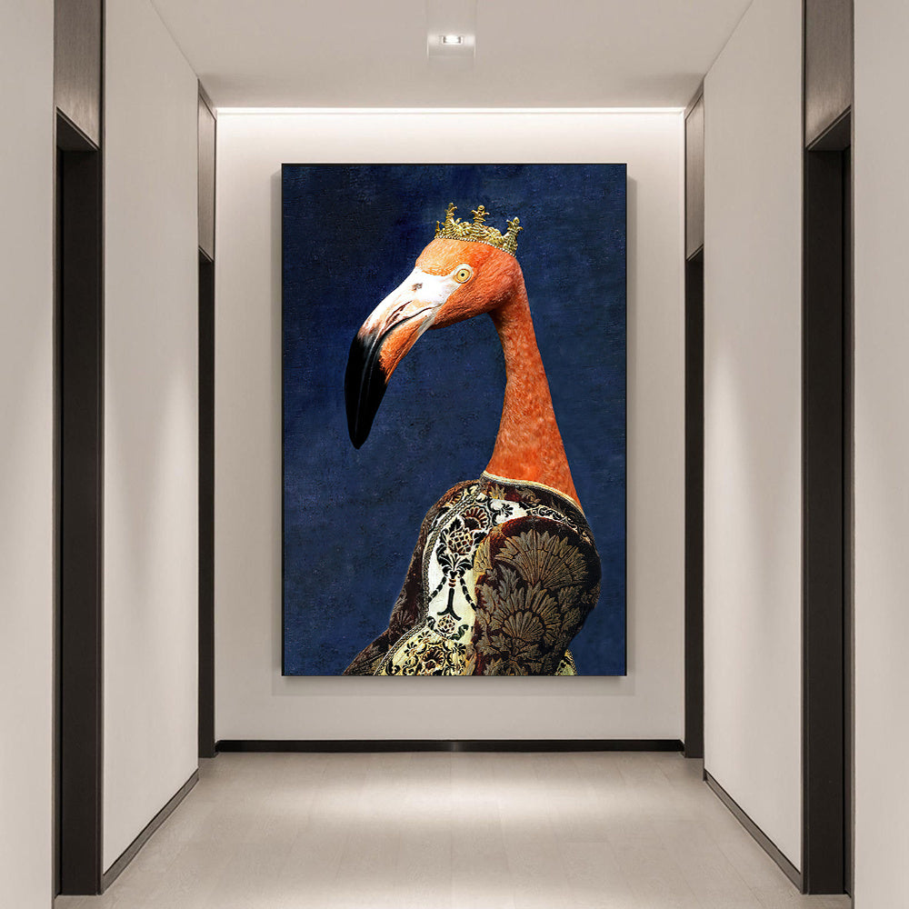 Wall Decor Black Wildlife Canvas 80 x 120 cm