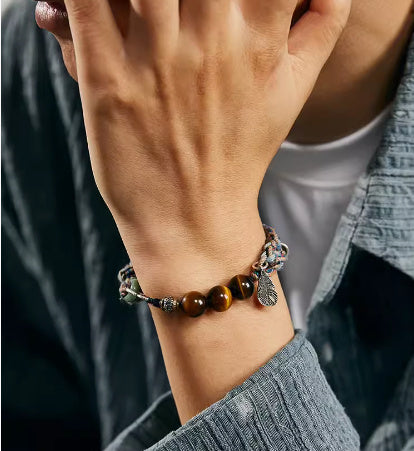 Handwoven 925 sterling silver bracelet