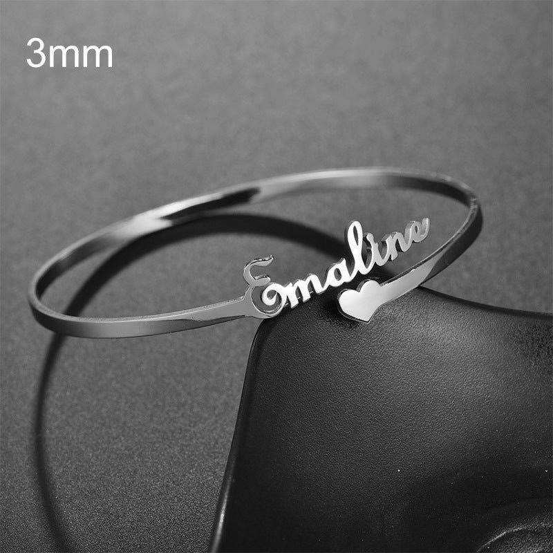 Stainless Steel Personalized Wristlet