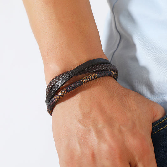 Retro Patterns Leather Bracelet