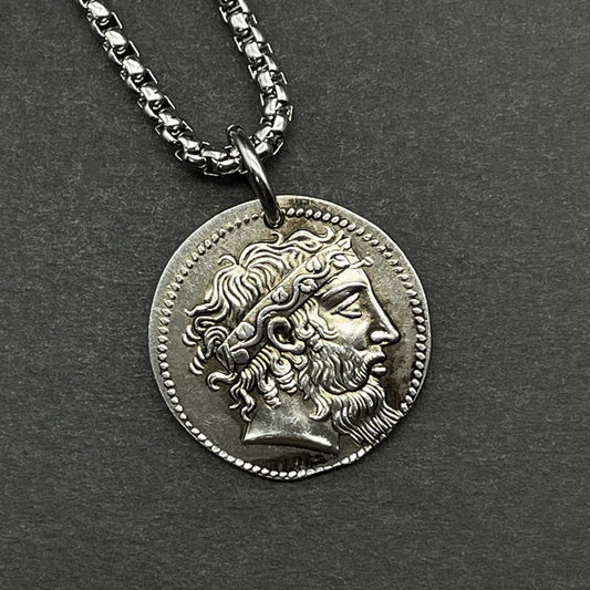 Ancient Greek Silver Dionysus Pendant