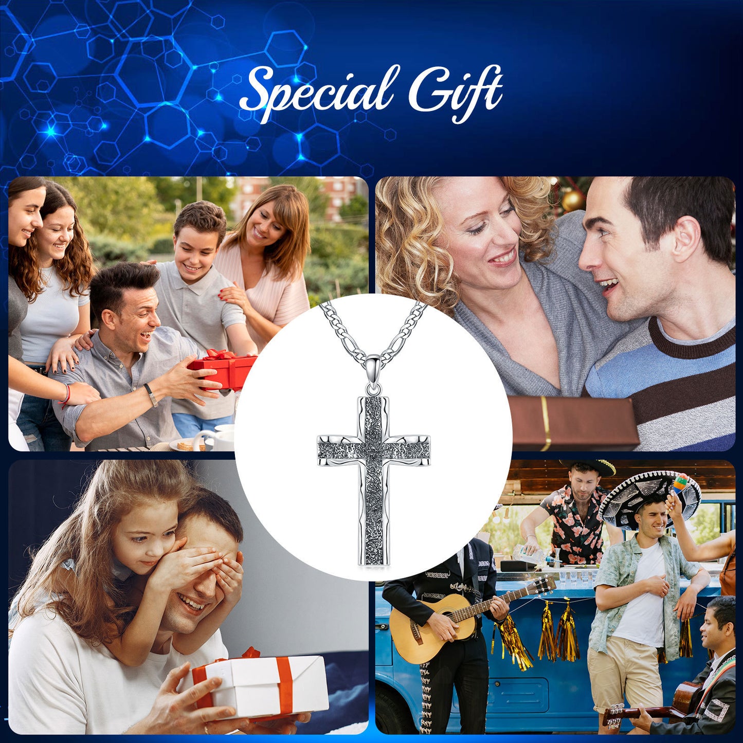925 Sterling Silver Cross Pendant