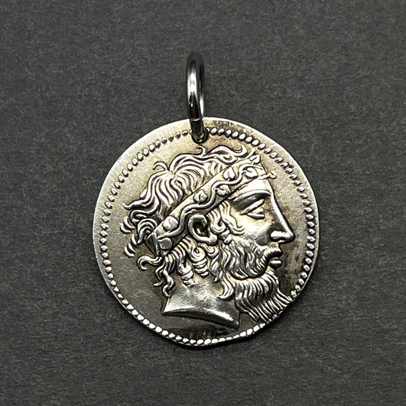 Ancient Greek Silver Dionysus Pendant