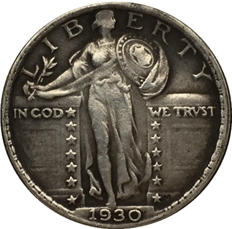 1916 Antique Quarter Coin