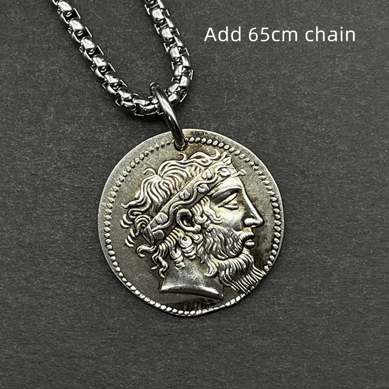 Ancient Greek Silver Dionysus Pendant