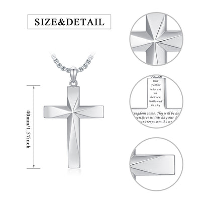 925 Sterling Silver Cross Necklace
