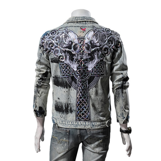 Kings Vibe Skull Denim Jacket