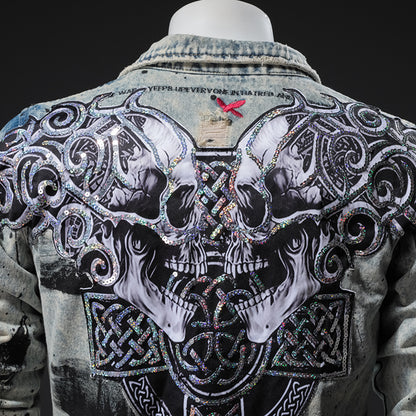 Kings Vibe Skull Denim Jacket