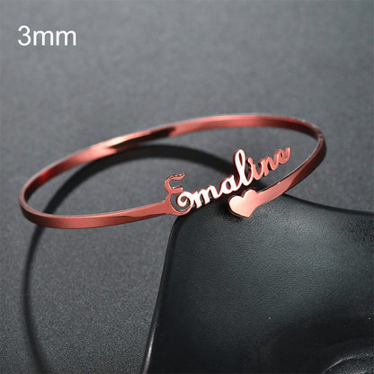 Stainless Steel Personalized Wristlet