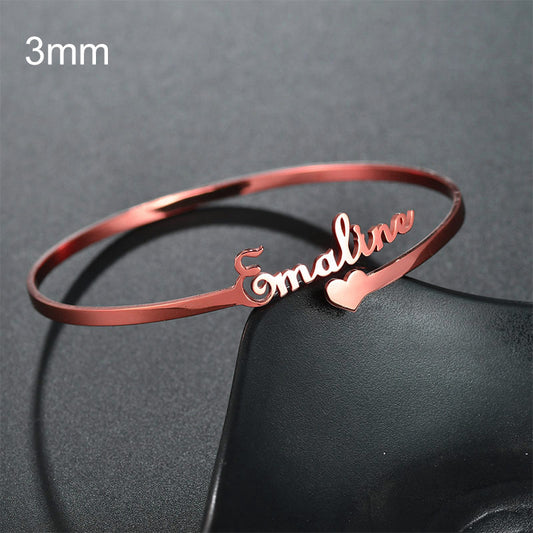 Stainless Steel Personalized Wristlet