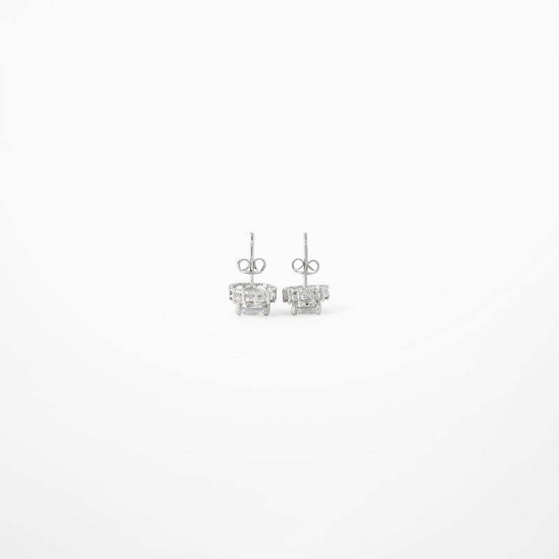Trendy Unisex Diamond And Rhinestone Stud Earrings