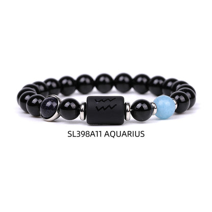 Agate Twelve Constellations Bracelet