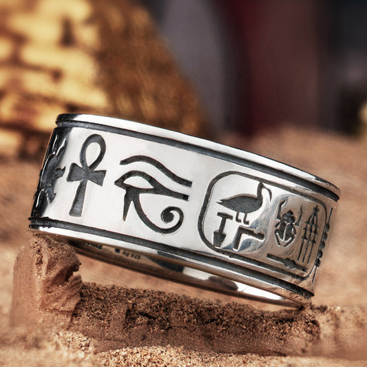 925 Silver Egyptian Ring