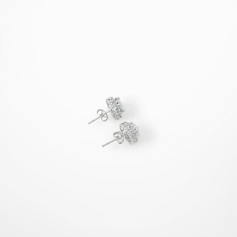 Trendy Unisex Diamond And Rhinestone Stud Earrings