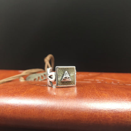 925 Silver Retro Pattern Simple Elegant Ring