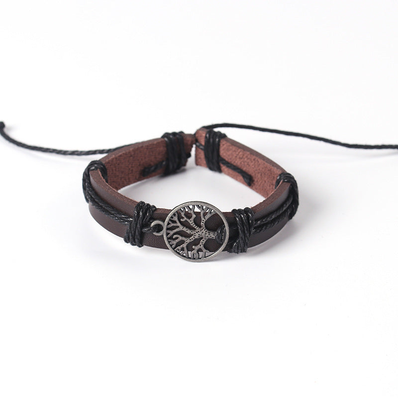 Retro Style Cowhide Bracelet