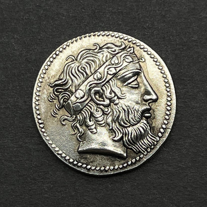 Ancient Greek Silver Dionysus Pendant