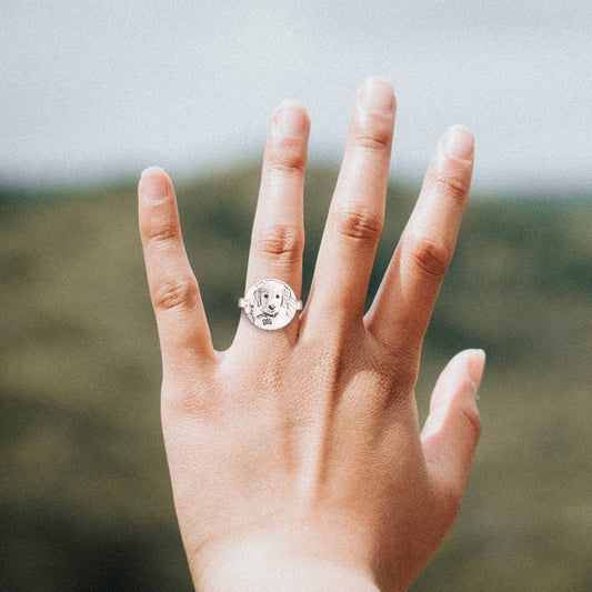 925 Sliver Customize Pet Rings for Pet Lovers