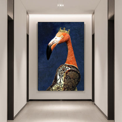 Wall Decor Black Wildlife Canvas 80 x 120 cm