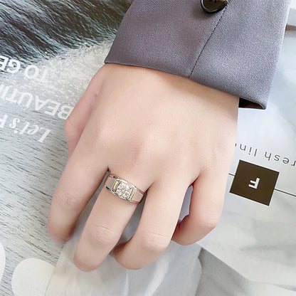 1 Karat Moissanite Diamond Ring/Adjustable Size