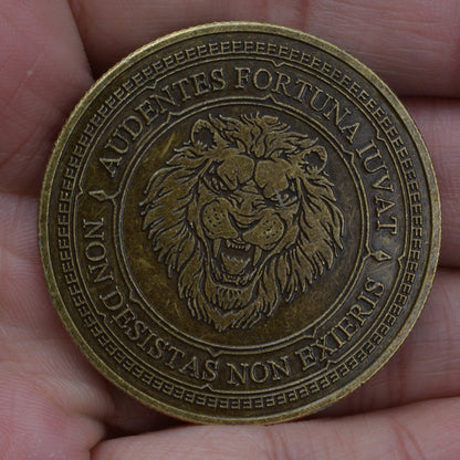Architect Antique Relief Lion Coins