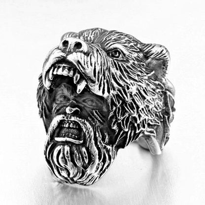 King's Domineering Skull Ring