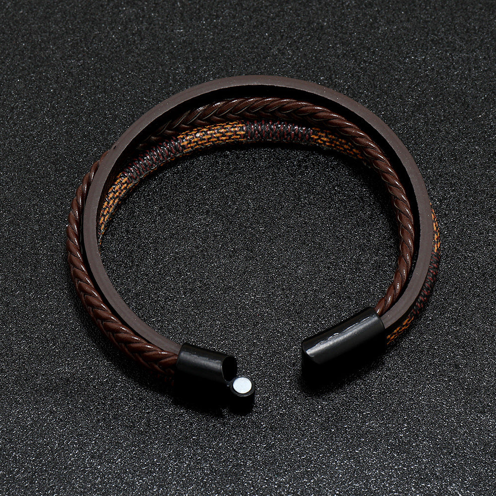 Retro Patterns Leather Bracelet