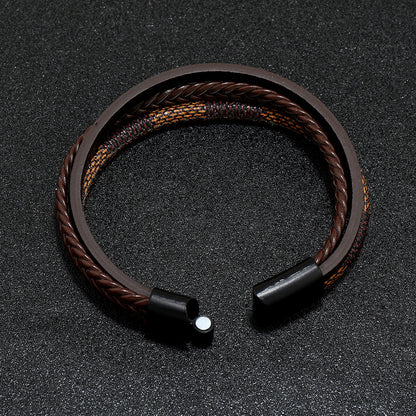 Retro Patterns Leather Bracelet