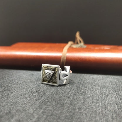 925 Silver Retro Pattern Simple Elegant Ring