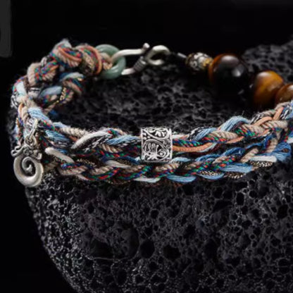 Handwoven 925 sterling silver bracelet