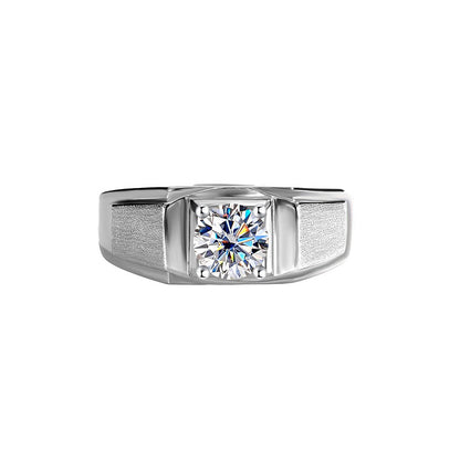 1 Karat Moissanite Diamond Ring/Adjustable Size